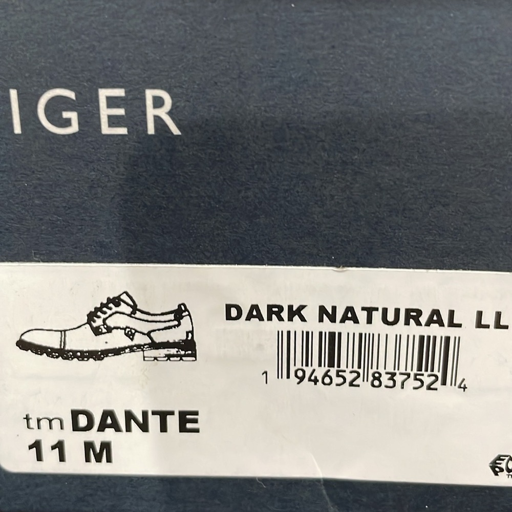 NWB Men’s Tommy Hilfiger dark natural Dante shoe. Size 11M. - Picture 7 of 7